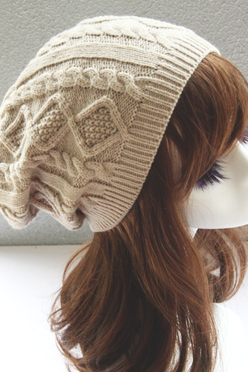 Knitted Cap Small Twist Hat Outdoor Leisure Hat